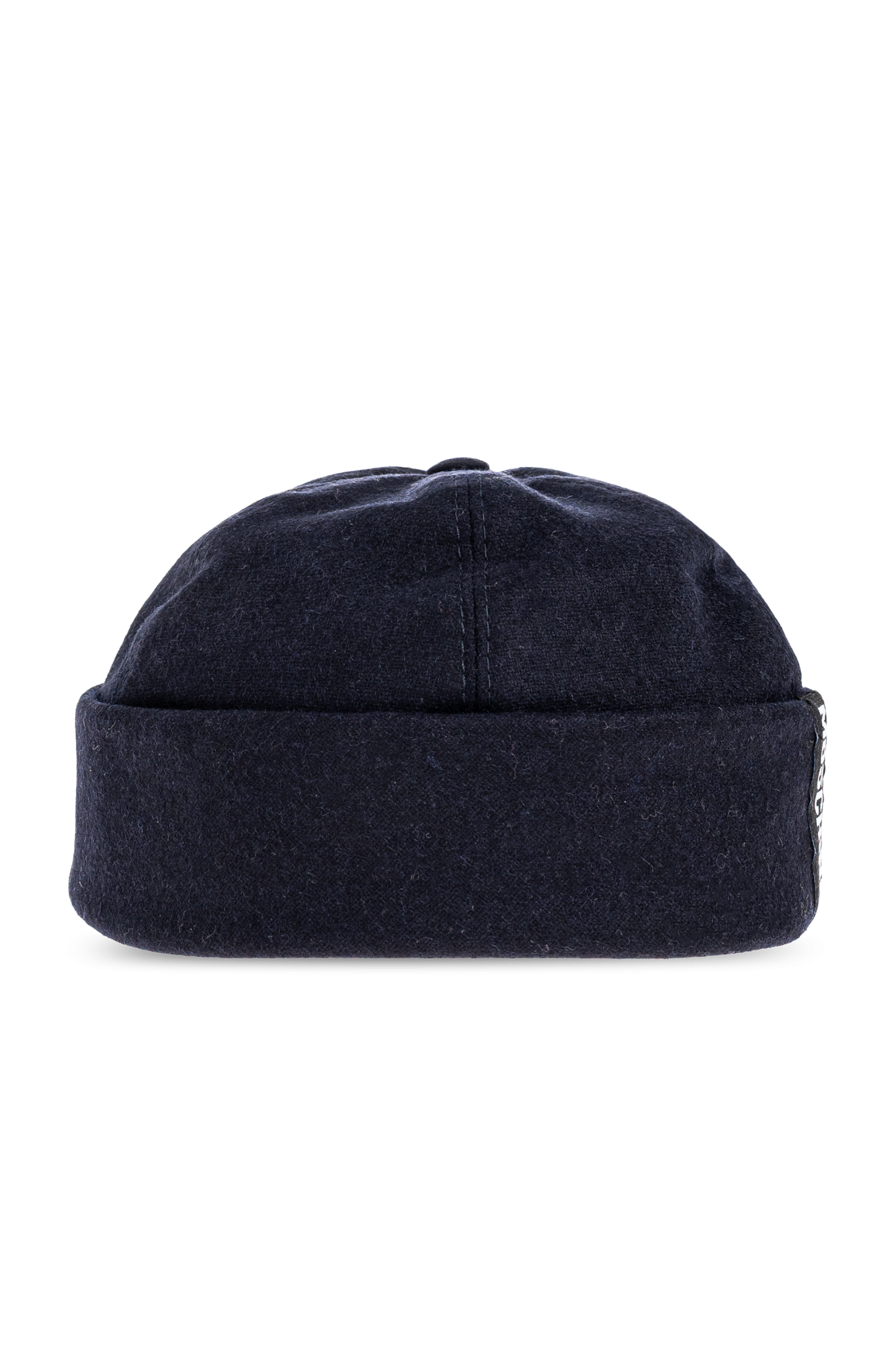 Navy blue Cotton beanie with logo patch Moschino - Vitkac Canada